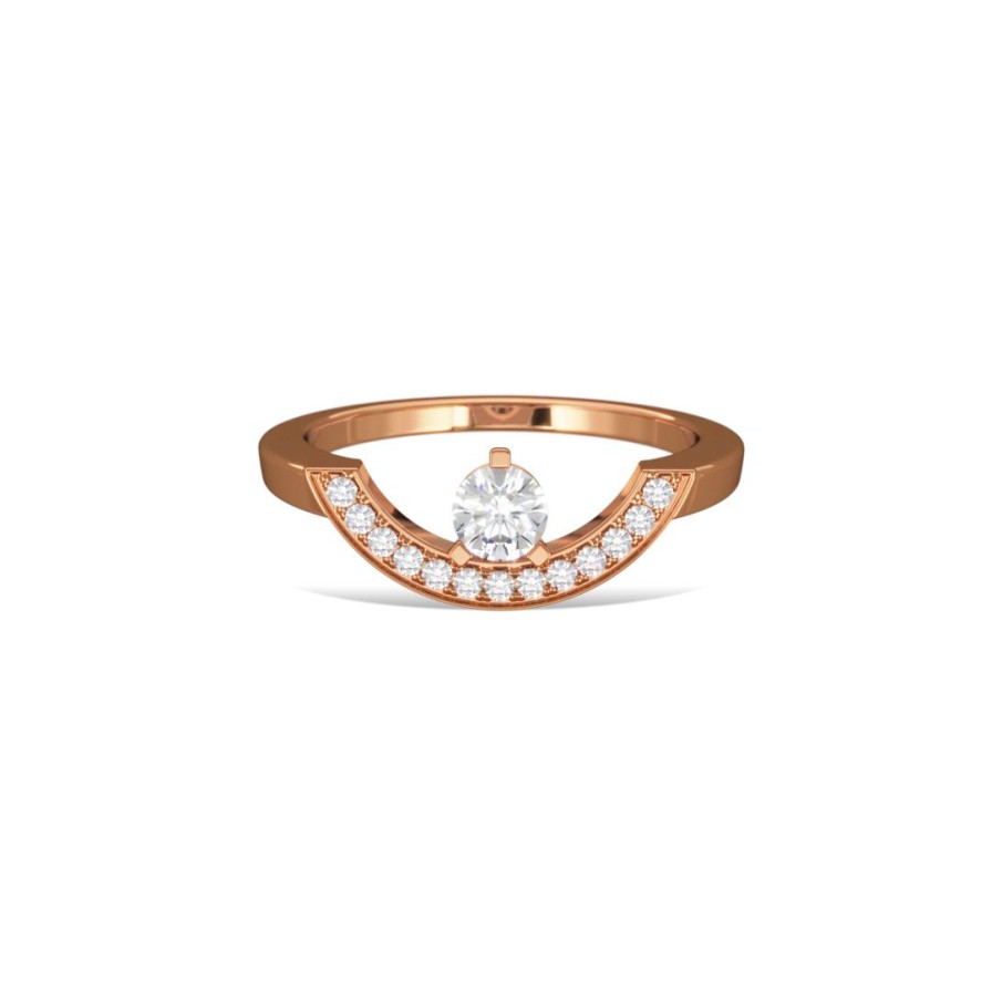 Bagues Loyal.e Paris | Bague Intrepide Grand Arc 0.25Ct E 18K - Loyal.E Paris