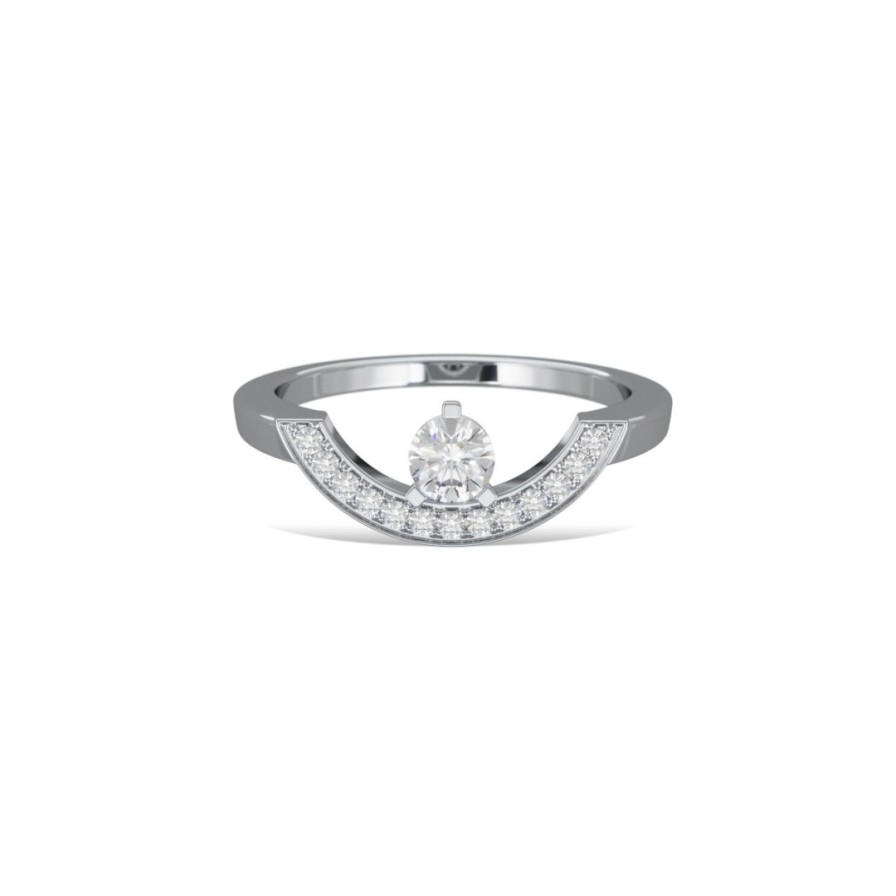 Bagues Loyal.e Paris | Bague Intrepide Grand Arc 0.25Ct E 18K - Loyal.E Paris