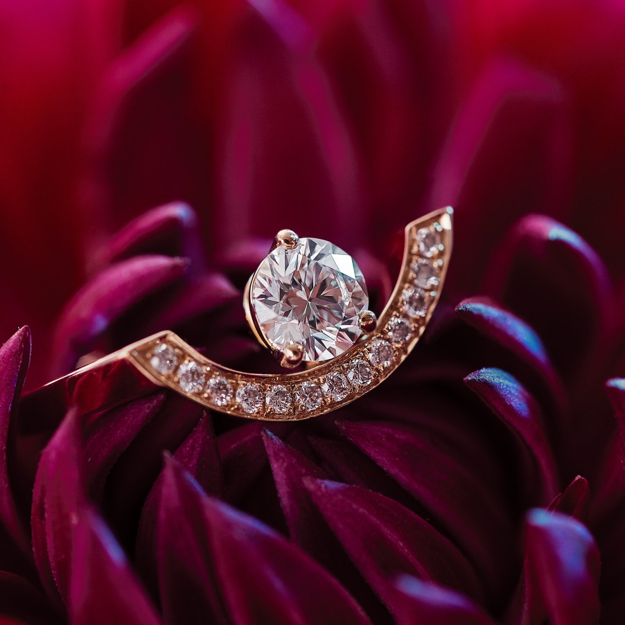 Bagues Loyal.e Paris | Bague Intrepide Grand Arc 0.25Ct E 18K - Loyal.E Paris