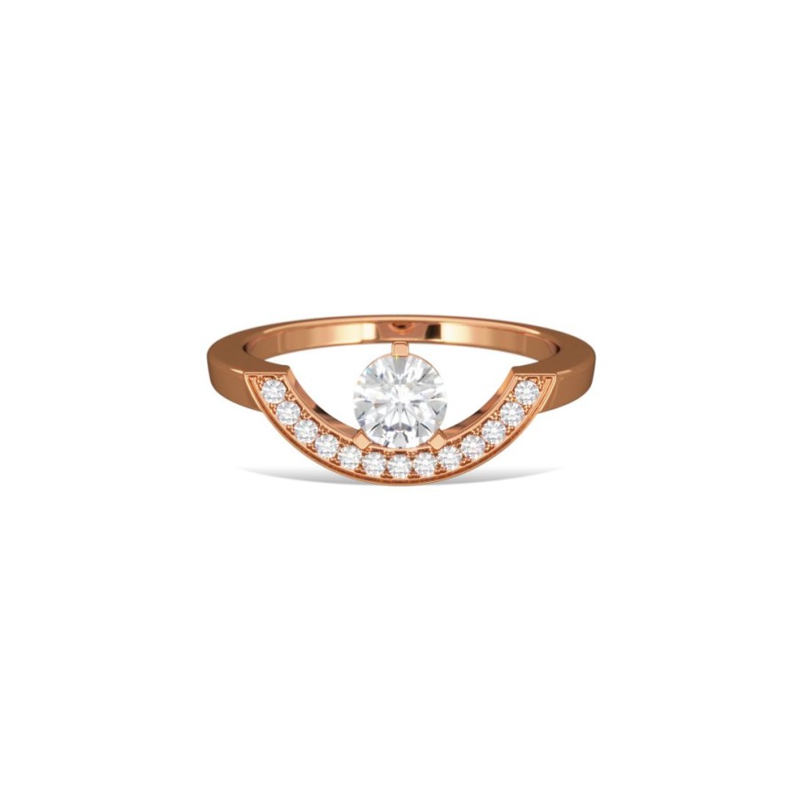 Bagues Loyal.e Paris | Bague Intrepide Grand Arc 0.5Ct E 18K - Loyal.E Paris