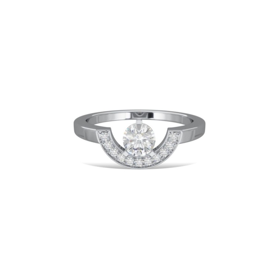 Bagues Loyal.e Paris | Bague Intrepide Petit Arc 0.5Ct E 18K - Loyal.E Paris