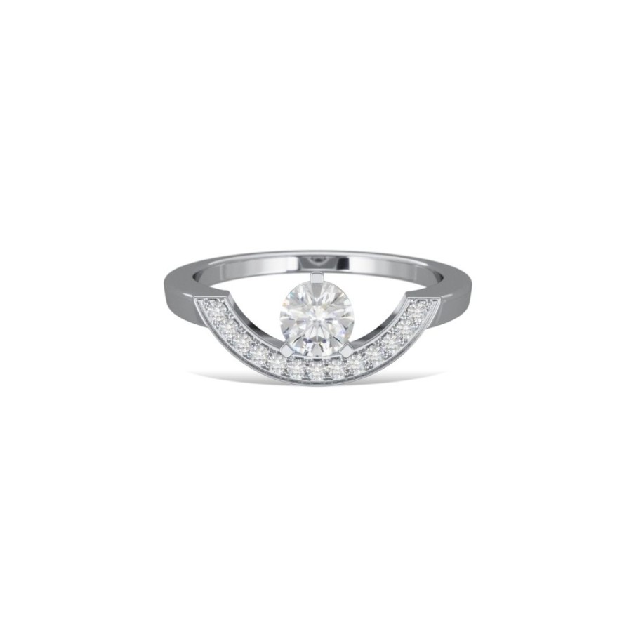 Bagues Loyal.e Paris | Bague Intrepide Grand Arc 0.5Ct E 18K - Loyal.E Paris