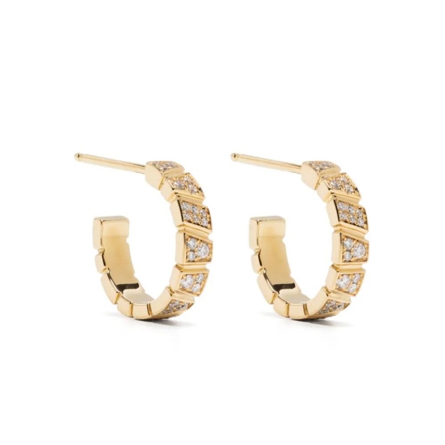 Boucles D'Oreilles Loyal.e Paris | Boucles D'Oreilles Ride & Love Pavees Small 18K - Loyal.E Paris