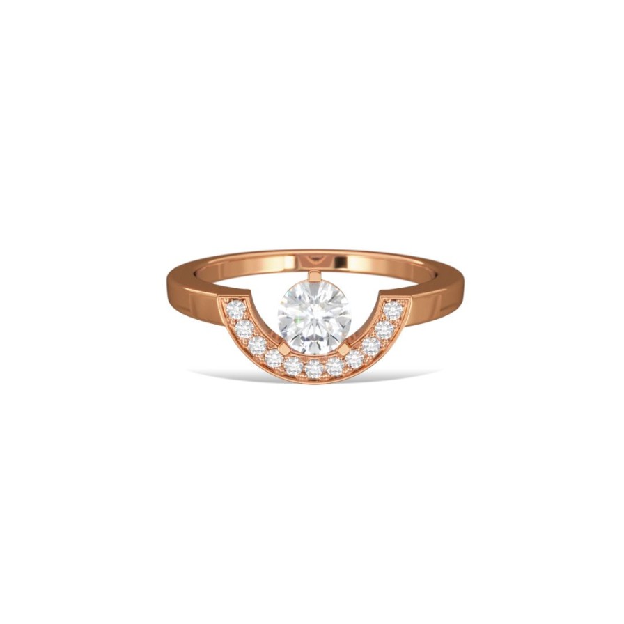 Bagues Loyal.e Paris | Bague Intrepide Petit Arc 0.5Ct E 18K - Loyal.E Paris