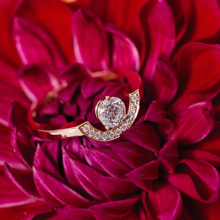 Bagues Loyal.e Paris | Bague Intrepide Petit Arc 0.5Ct E 18K - Loyal.E Paris