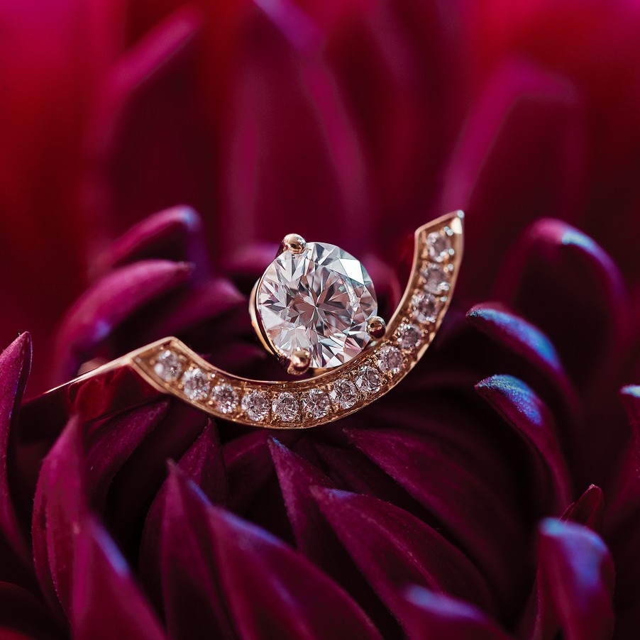 Bagues Loyal.e Paris | Bague Intrepide Grand Arc 0.25Ct E 18K - Loyal.E Paris